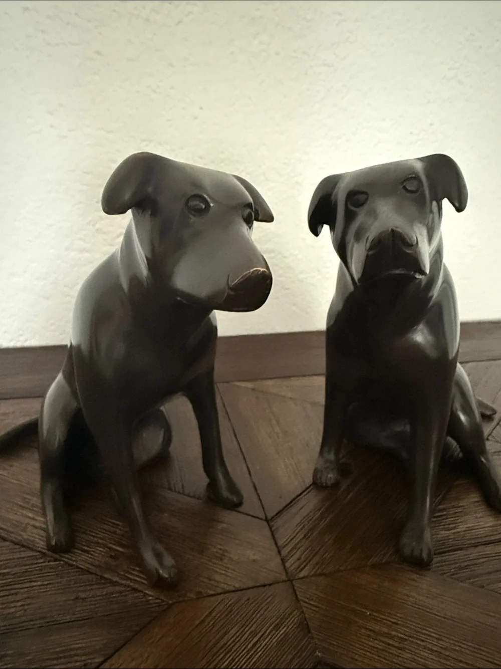Restoration Hardware Cast Bronze Labrador Retriever Bookends Set of 2